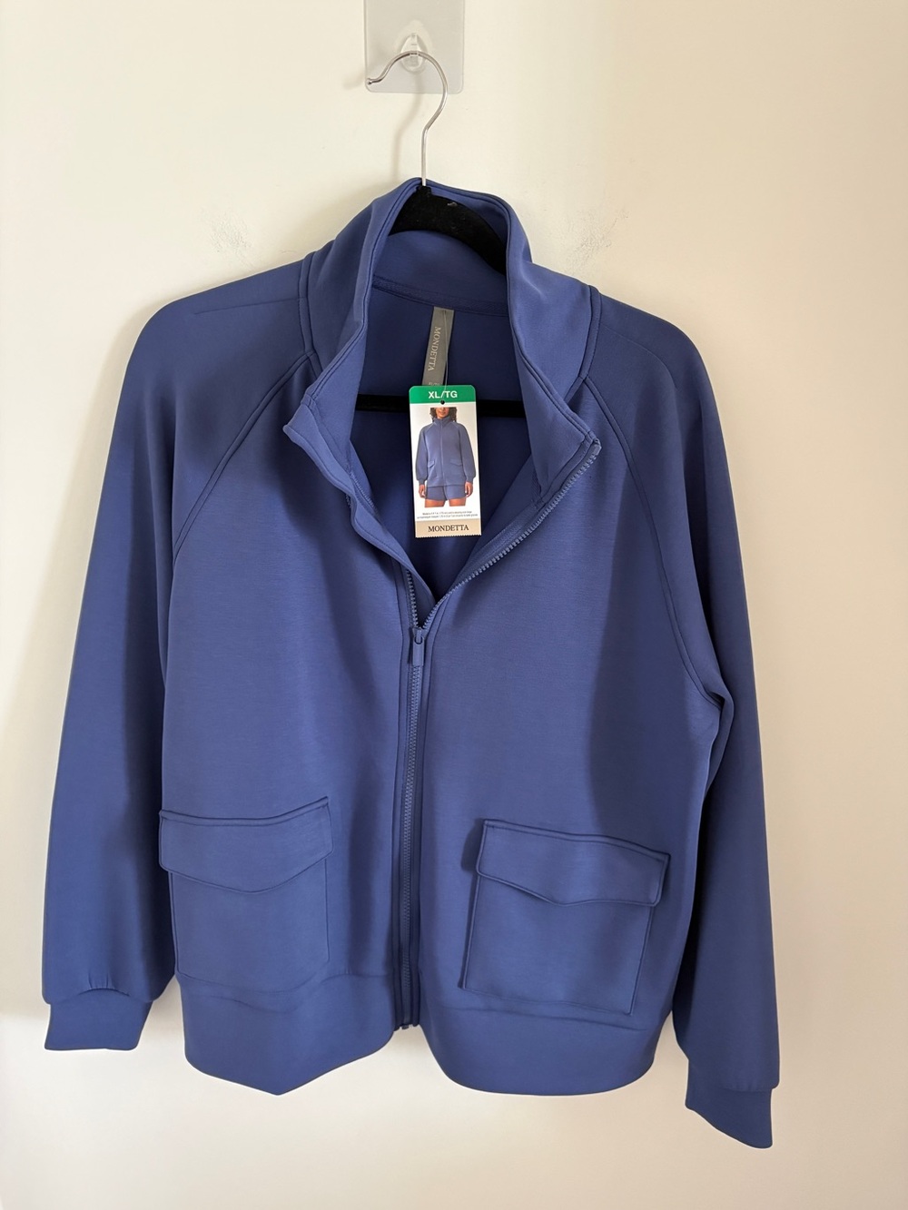 Mondetta Periwinkle Zip-Up Jacket BNWT Size XL